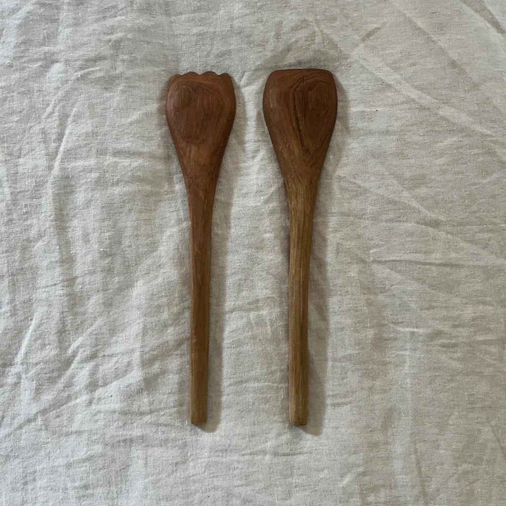 Vintage‎ Wooden Salad Servers